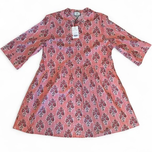 NWT Tuckernuck Scarlet Sonata Royal Shirt Dress XXXL Spring Summer Lightweight - Picture 2 of 8